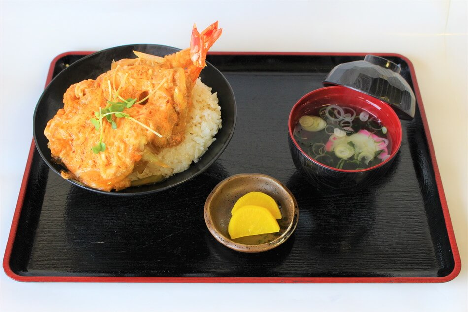 特大海老天玉子とじ丼（2尾）