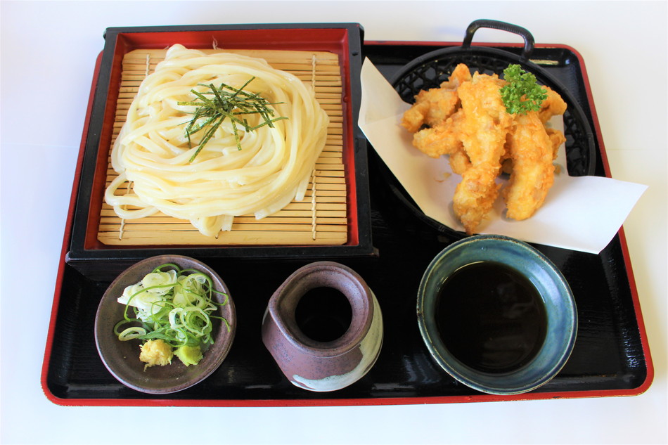 とり天ざるうどん